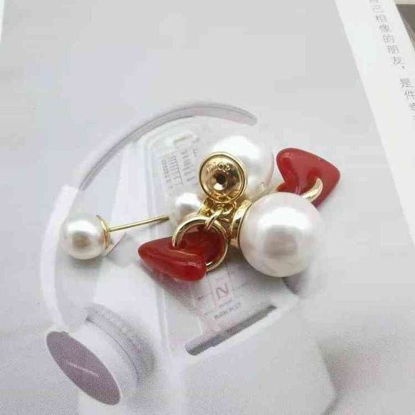 fine jewellery ornament charm earring letter heart shaped pearl earrings brass earrings female 925 silver needle, Golden 
fine jewellery ornament charm earring letter heart shaped pearl earrings brass earrings female 925 silver needle, Golden