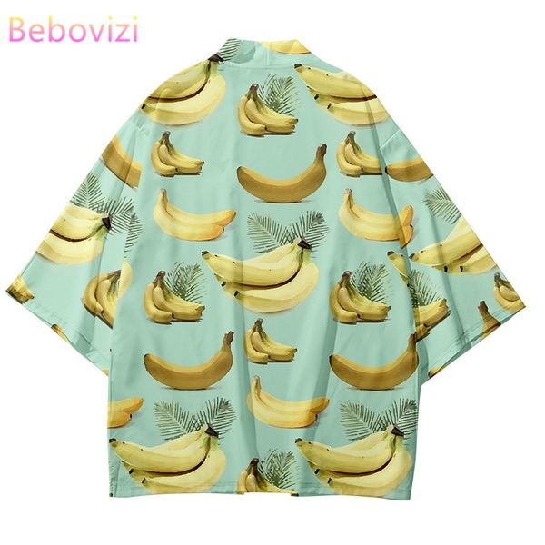 streetwear cardigan fruit banana printing shirt clothing traditional haori kimono women men japanese style beach coat yukata top, Red
streetwear cardigan fruit banana printing shirt clothing traditional haori kimono women men japanese style beach coat yukata top, Red