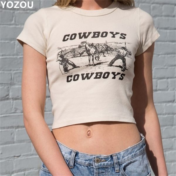 yozou women summer o-neck vintage 90s cowboy pattern printting short sleeve crop tee t-shirt for female yl-286 210311, White
yozou women summer o-neck vintage 90s cowboy pattern printting short sleeve crop tee t-shirt for female yl-286 210311, White