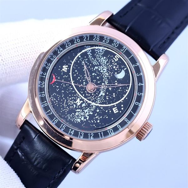 pp 6102r automatic mens watch 44mm black dial 8215 mechanical moon phase leather bracelet watches 316l fine steel pin buckle250r, Slivery;brown
pp 6102r automatic mens watch 44mm black dial 8215 mechanical moon phase leather bracelet watches 316l fine steel pin buckle250r, Slivery;brown