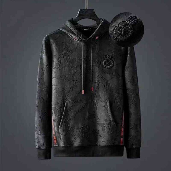 high end fashion brand printed diamond hooded sweater men's long sleeved round neck pullover casual wear, Black
high end fashion brand printed diamond hooded sweater men's long sleeved round neck pullover casual wear, Black