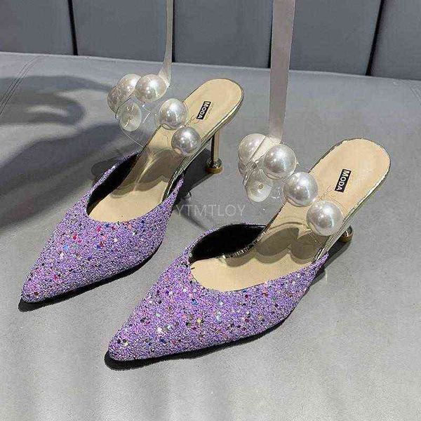 2021 new women pointed toe slides summer mules sandals high heel slippers ladies shoes zapatillas mujer casa 220610, Black
2021 new women pointed toe slides summer mules sandals high heel slippers ladies shoes zapatillas mujer casa 220610, Black