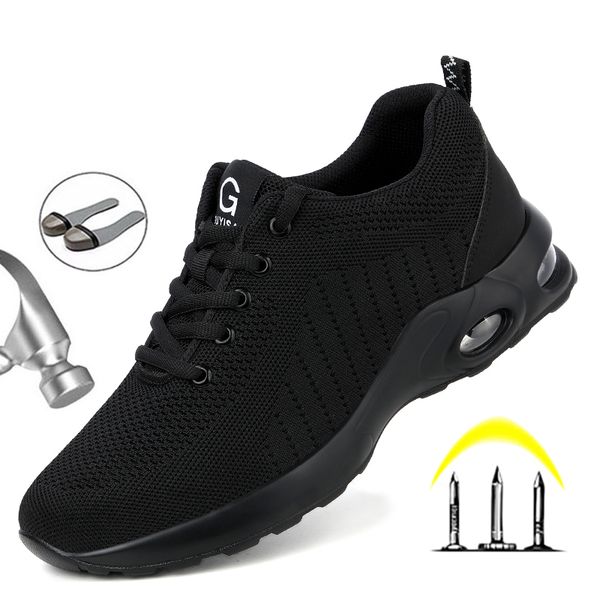 mens boots safety shoes steel toe punctureproof work lightweight men indestructible 220815, Black
mens boots safety shoes steel toe punctureproof work lightweight men indestructible 220815, Black