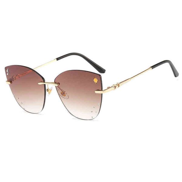 new women's light frameless sunglasses personalized diamond inlaid cat's eye s064 brand designer luxury fashion sun glasses, White;black
new women's light frameless sunglasses personalized diamond inlaid cat's eye s064 brand designer luxury fashion sun glasses, White;black