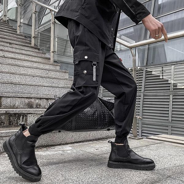 men's pants cargo men solid color hip hop black loose casual jogger pocket elastic waist ankle length trousers jogging
men's pants cargo men solid color hip hop black loose casual jogger pocket elastic waist ankle length trousers jogging