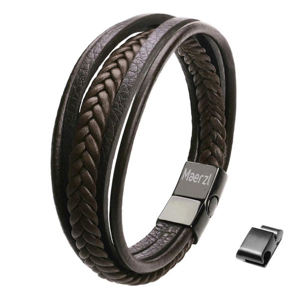 charm bracelets mens bracelet leather magnetic stainless steel clasp wrap gen amqxb, Golden;silver
charm bracelets mens bracelet leather magnetic stainless steel clasp wrap gen amqxb, Golden;silver