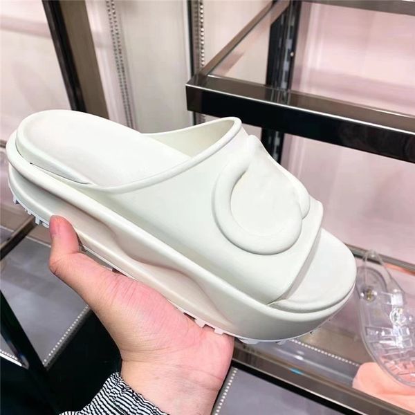 early spring new thick soles cool slippers white one line sandals pink high fashion travel slippers, Black
early spring new thick soles cool slippers white one line sandals pink high fashion travel slippers, Black