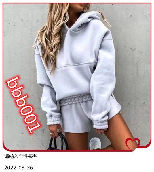 women suit 2 pieces set hooded long sleeve hoodies and shorts female sets winter casual ladies suits, Gray
women suit 2 pieces set hooded long sleeve hoodies and shorts female sets winter casual ladies suits, Gray