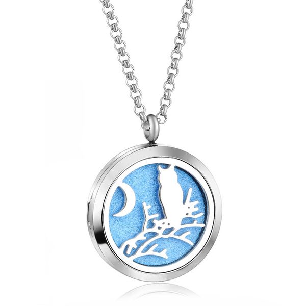 316l stainless steel charm necklaces pendants owl animal retro scented diy jewel men's and women's jewelry, Silver
316l stainless steel charm necklaces pendants owl animal retro scented diy jewel men's and women's jewelry, Silver