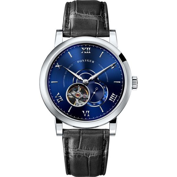 wristwatches switzerland poniger japan flywheel automatic mechanical men's watches waterproof dual skeleton sapphire clock, Slivery;brown
wristwatches switzerland poniger japan flywheel automatic mechanical men's watches waterproof dual skeleton sapphire clock, Slivery;brown
