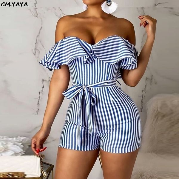 new women summer off shoulder plunging vneck with sashes boot cut playsuit beach fashion short jumpsuit romper cu817 y200422, Black;white
new women summer off shoulder plunging vneck with sashes boot cut playsuit beach fashion short jumpsuit romper cu817 y200422, Black;white