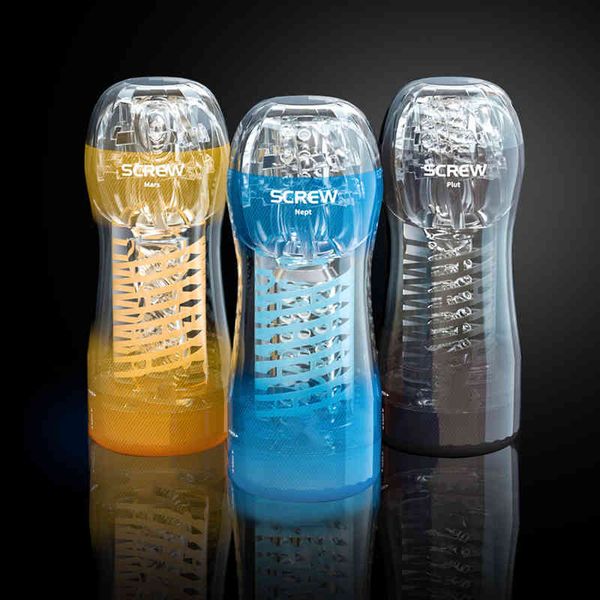 wholesale of new products for men women male masturbator cup spiral transparent vacuum real, Silver
wholesale of new products for men women male masturbator cup spiral transparent vacuum real, Silver