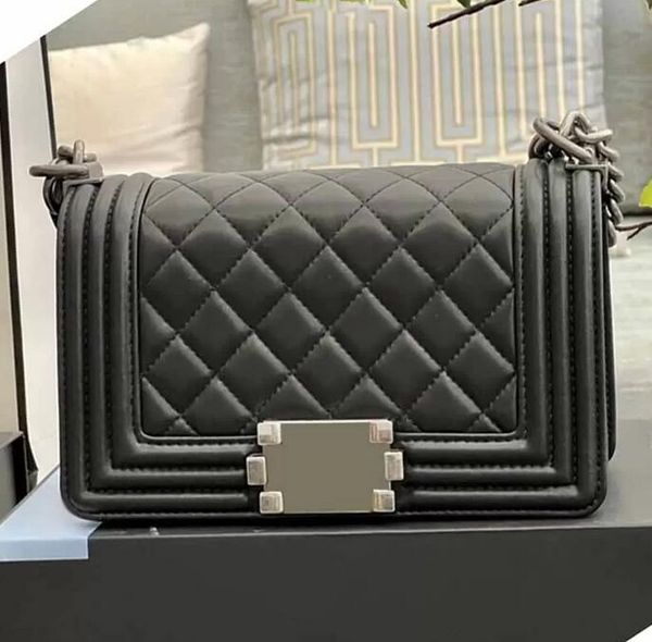 sw womens crossbody boy designer bag black sheepskin classic handbags flap mini shoulder bag gold-tone/silver-tone metal chains timeless dia
sw womens crossbody boy designer bag black sheepskin classic handbags flap mini shoulder bag gold-tone/silver-tone metal chains timeless dia