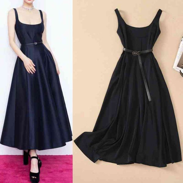 casual dresses summer celebrity women's dress fashion square neck waist large swing suspender, Black;gray
casual dresses summer celebrity women's dress fashion square neck waist large swing suspender, Black;gray