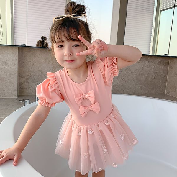2022 baby girls cartoon swimsuit one-piece fashionable princess children bowknot gauze skirt swimwear short sleeve ruffle swan tulle bathing, Black
2022 baby girls cartoon swimsuit one-piece fashionable princess children bowknot gauze skirt swimwear short sleeve ruffle swan tulle bathing, Black