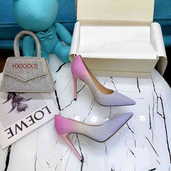spring dress shoes women's shoes pointed cliff and super high heels crystal decoration party series, Black
spring dress shoes women's shoes pointed cliff and super high heels crystal decoration party series, Black