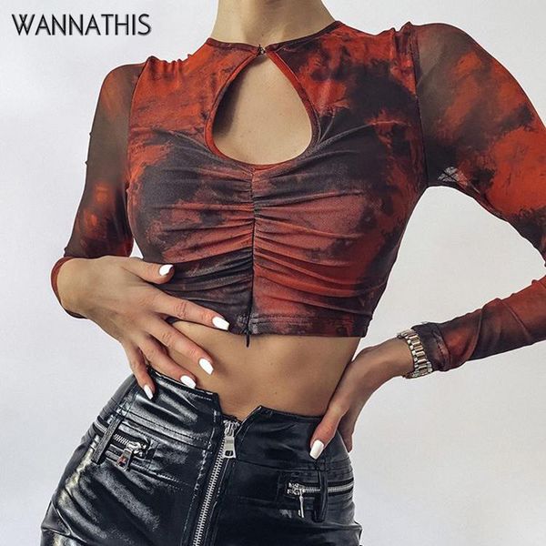 mesh women long sleeve hollow out red tie dye zipper split hem slim elastics female cropped shirts fashion, White
mesh women long sleeve hollow out red tie dye zipper split hem slim elastics female cropped shirts fashion, White