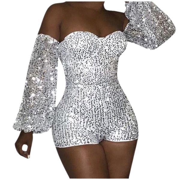 women's jumpsuits & rompers kancoold jumpsuit nightclub lantern sleeves off-the-shoulder shorts sequin playsuitevening j9lo#, Black;white
women's jumpsuits & rompers kancoold jumpsuit nightclub lantern sleeves off-the-shoulder shorts sequin playsuitevening j9lo#, Black;white