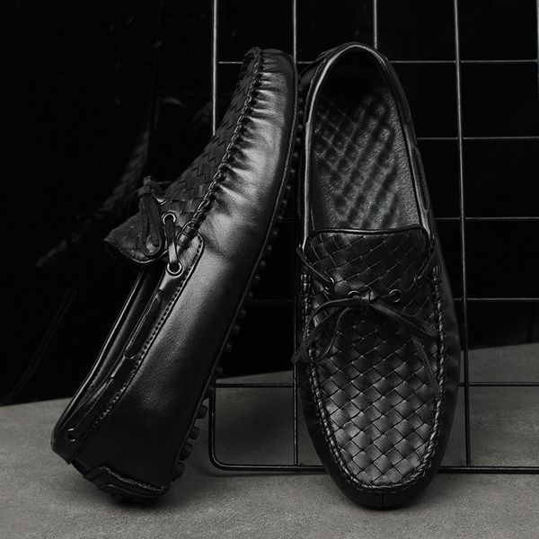 men casual shoes luxury brand men leather shoes genuine moccasins breathable slip on driving shoes handmade footwear flat, Black
men casual shoes luxury brand men leather shoes genuine moccasins breathable slip on driving shoes handmade footwear flat, Black