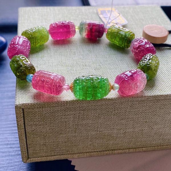 natural red green tourmaline clear barrel beads bracelet 16/10mm colorful rainbow tourmaline women men jewelry aaaaaaa, Silver
natural red green tourmaline clear barrel beads bracelet 16/10mm colorful rainbow tourmaline women men jewelry aaaaaaa, Silver