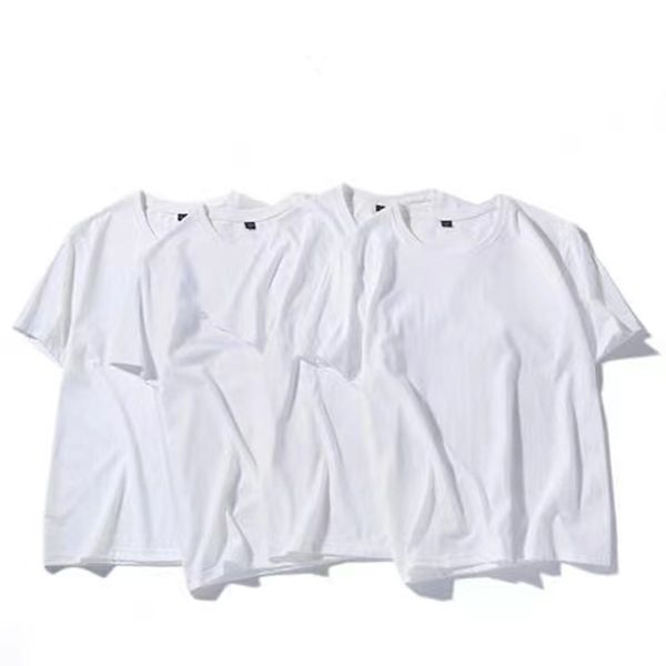 round neck solid color t shirt summer cotton bottoming short sleeved mens and womens half-sleevedh4f69, White;black
round neck solid color t shirt summer cotton bottoming short sleeved mens and womens half-sleevedh4f69, White;black