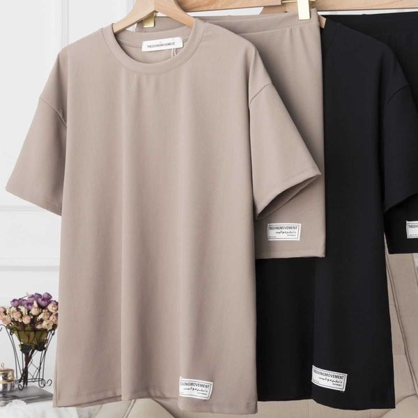 theivingmovement cross border overweight pound cotton round neck short sleeve t-shirt fashion brand female, White;black
theivingmovement cross border overweight pound cotton round neck short sleeve t-shirt fashion brand female, White;black