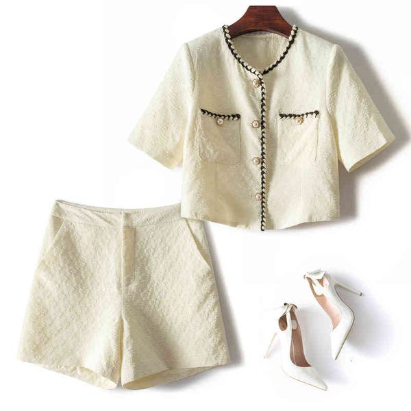 two piece dress european station discount big order tail goods mall label cutting summer woven jacquard shorts, White
two piece dress european station discount big order tail goods mall label cutting summer woven jacquard shorts, White