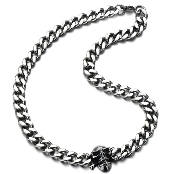 charm bracelets mens stainless steel curb chain skl necklace sier color gothi ammiv, Golden;silver
charm bracelets mens stainless steel curb chain skl necklace sier color gothi ammiv, Golden;silver