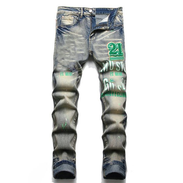 mens jeans men jean hip hop pants street trend zipper chain decoration ripped rips stretch black fashion slim fit washed motocycle denim pan, Blue
mens jeans men jean hip hop pants street trend zipper chain decoration ripped rips stretch black fashion slim fit washed motocycle denim pan, Blue
