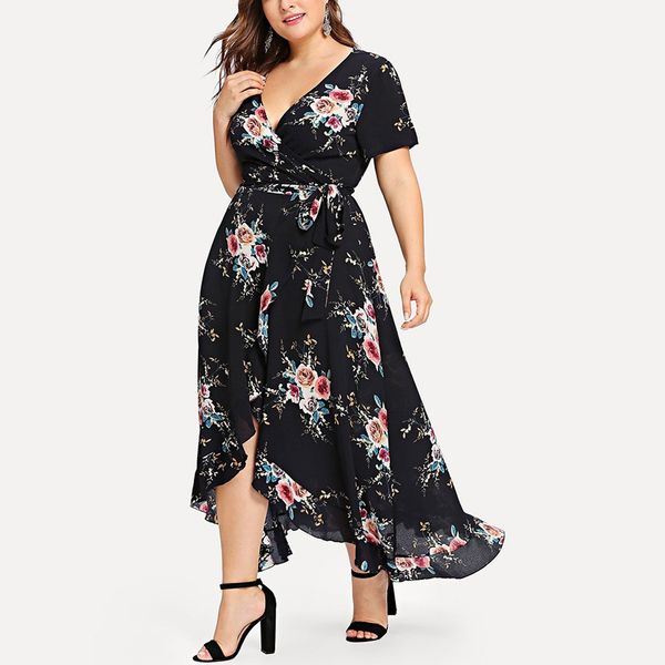 short-sleeved dress 2021 cardigan plus size printing v-neck slim a-line irregular casual fishtail long skirt home dating, Black
short-sleeved dress 2021 cardigan plus size printing v-neck slim a-line irregular casual fishtail long skirt home dating, Black