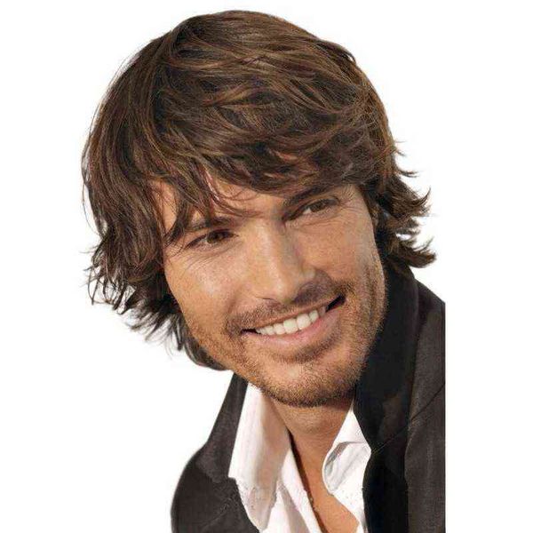 nxy wigs fashion men's short hair curled brown fluffy partial length bangs 220527, Black
nxy wigs fashion men's short hair curled brown fluffy partial length bangs 220527, Black