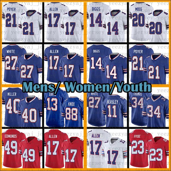 zack moss tre'davious white football jersey jim kelly 17 josh allen stefon diggs von miller buffalos billes dawson knox davis micah hyd, Black;red
zack moss tre'davious white football jersey jim kelly 17 josh allen stefon diggs von miller buffalos billes dawson knox davis micah hyd, Black;red