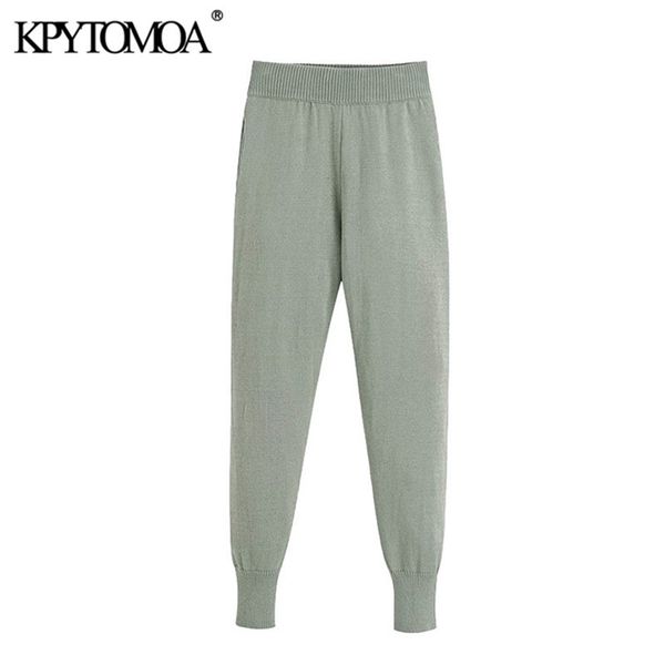 kpytomoa women fashion lien knitted pants vintage elastic waist side pockets female ankle trousers pantalones mujer 201228, Black;white
kpytomoa women fashion lien knitted pants vintage elastic waist side pockets female ankle trousers pantalones mujer 201228, Black;white