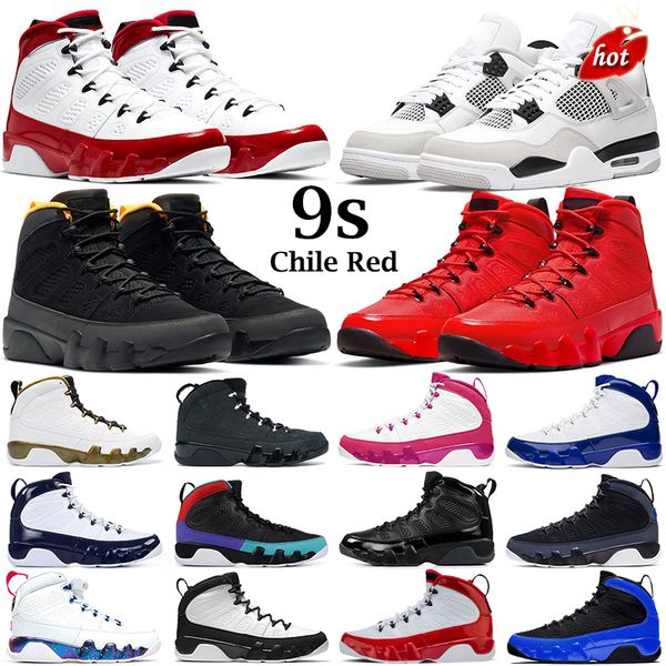 4 4s mens basketball shoes 9 9s chile red university blue oreo shimmer red thunder black cat bred men women sneakers trainers size 36-47
4 4s mens basketball shoes 9 9s chile red university blue oreo shimmer red thunder black cat bred men women sneakers trainers size 36-47