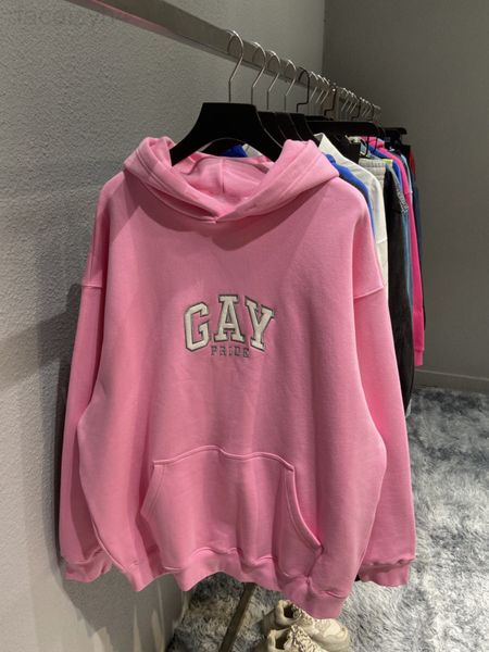 women's hoodies & sweatshirts designer 21fw gay pride letter embroidered fleece os off shoulder loose fit luxurious, Black
women's hoodies & sweatshirts designer 21fw gay pride letter embroidered fleece os off shoulder loose fit luxurious, Black