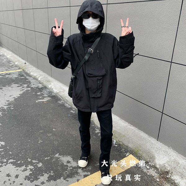 men's jackets it's really hard. undermycar functional jacket hooded assault jacket high street vibe jacket is windproof and waterp, Black;brown
men's jackets it's really hard. undermycar functional jacket hooded assault jacket high street vibe jacket is windproof and waterp, Black;brown