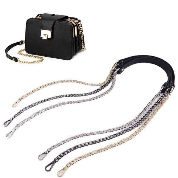 100cm 120cm bag metal chain replacement pu leather bags straps for diy handbag handles shoulder accessories 220617, Black
100cm 120cm bag metal chain replacement pu leather bags straps for diy handbag handles shoulder accessories 220617, Black