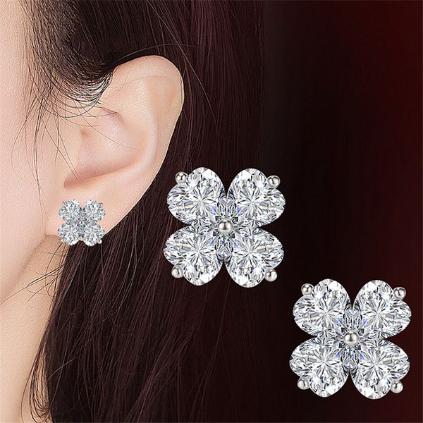 flower silver earrings for woman jewelry fashion brand jewelry lucky four-leaf clover stud earrings, Golden;silver
flower silver earrings for woman jewelry fashion brand jewelry lucky four-leaf clover stud earrings, Golden;silver