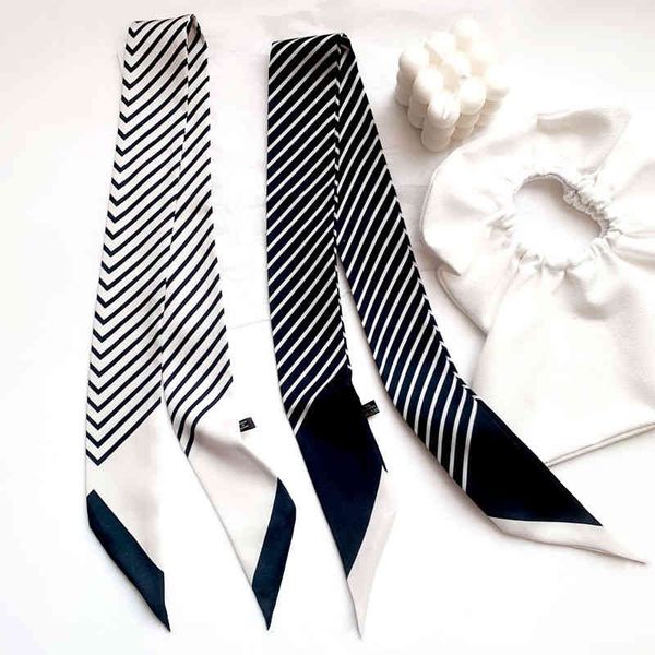 designer silk head bag hair scarf small silk female spring autumn thin and narrow long scarf stripe ribbon bag decorative ribbon, Blue;gray
designer silk head bag hair scarf small silk female spring autumn thin and narrow long scarf stripe ribbon bag decorative ribbon, Blue;gray