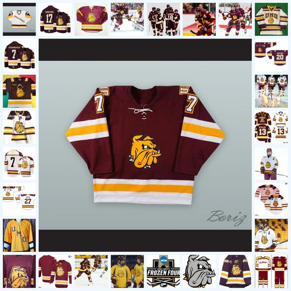 ncaa custom umd minnesota duluth bulldogs stitched hockey jersey 2 darian gotz 3 matt anderson 5 wyatt kaiser 6 (a) louie roehl 7 jason garr, Black
ncaa custom umd minnesota duluth bulldogs stitched hockey jersey 2 darian gotz 3 matt anderson 5 wyatt kaiser 6 (a) louie roehl 7 jason garr, Black