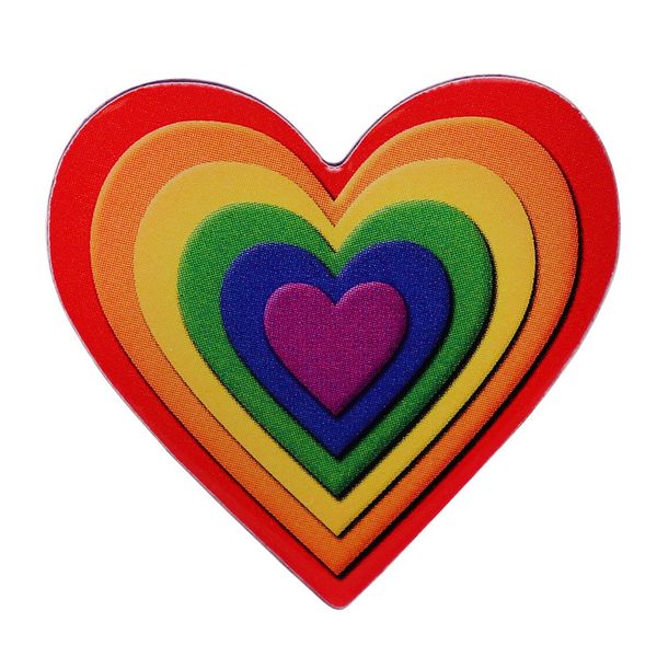 retro rainbow love heart pattern badge lapel pin colorful gay pride lgbt jewelry valentine's day gif, Blue
retro rainbow love heart pattern badge lapel pin colorful gay pride lgbt jewelry valentine's day gif, Blue