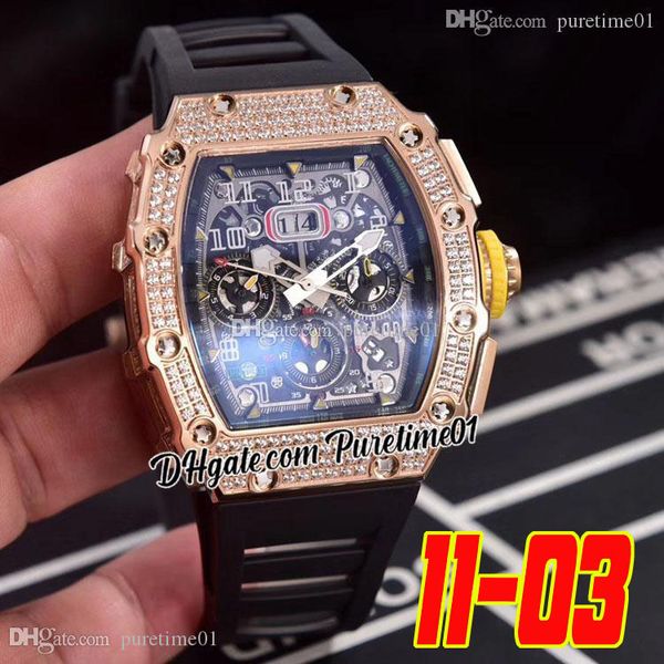 2022 miyota automatic mens watch rose gold diamonds bezel big date skeleton dial yellow crown black rubber strap super edition 6 styles pure, Slivery;brown
2022 miyota automatic mens watch rose gold diamonds bezel big date skeleton dial yellow crown black rubber strap super edition 6 styles pure, Slivery;brown
