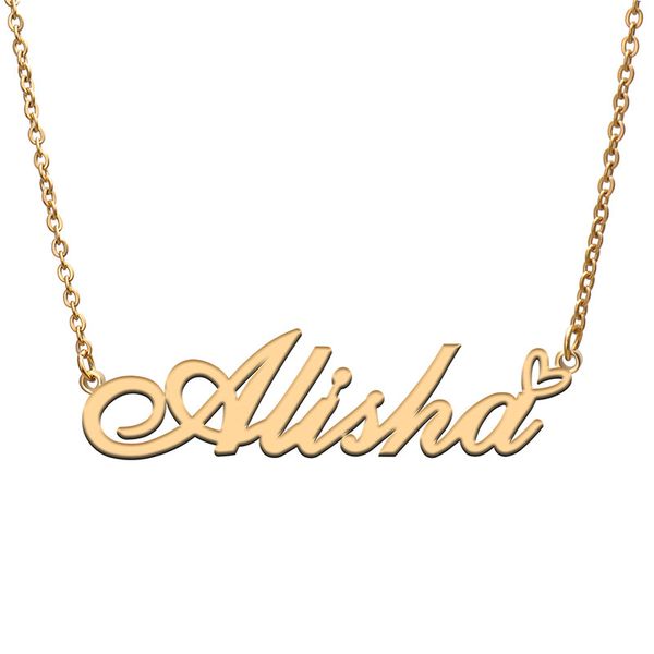alisha name necklaces for women love heart gold nameplate pendant girl stainless steel nameplated girlfriend birthday christmas statement je, Silver
alisha name necklaces for women love heart gold nameplate pendant girl stainless steel nameplated girlfriend birthday christmas statement je, Silver