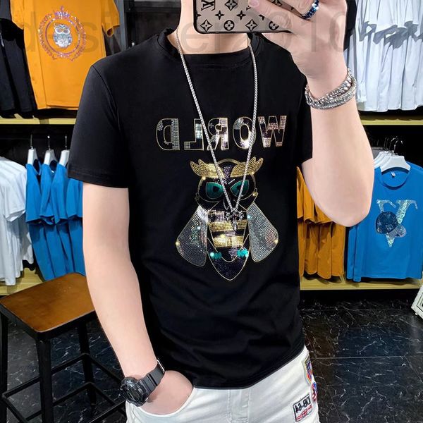 men's t-shirts designer summer thin short sleeve t-shirt men's fashion brand ins slim fit korean casual diamond printing trend ice, White;black
men's t-shirts designer summer thin short sleeve t-shirt men's fashion brand ins slim fit korean casual diamond printing trend ice, White;black