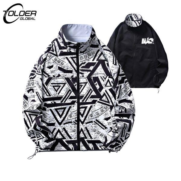new spring autumn men jacket fashion double-sided printing hip hop stand collar windbreaker coat male outwear reversible jackets, Black;brown
new spring autumn men jacket fashion double-sided printing hip hop stand collar windbreaker coat male outwear reversible jackets, Black;brown