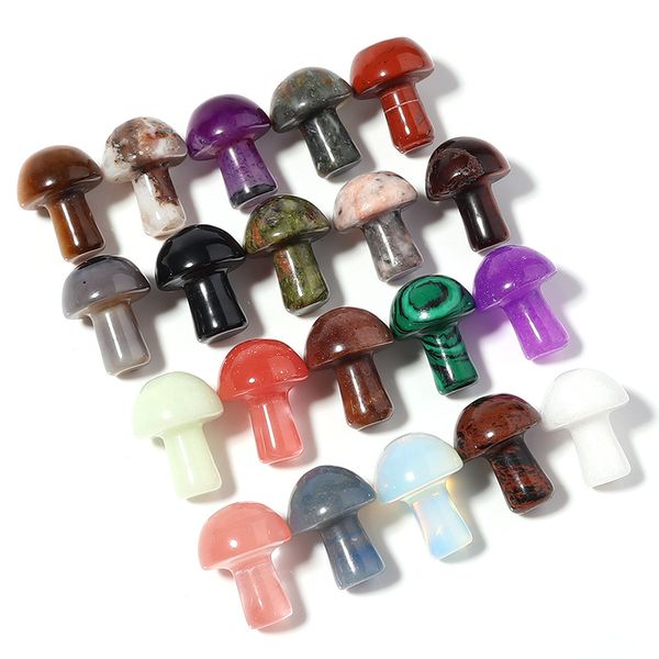 20x15mm mini mushroom plant statue natural stone carving aquarium home decoration crystal polishing gem, Black
20x15mm mini mushroom plant statue natural stone carving aquarium home decoration crystal polishing gem, Black