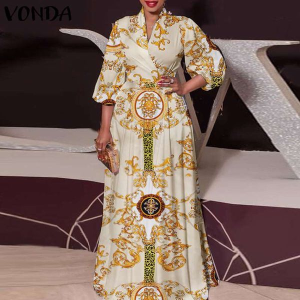 spring party dress 2022 vonda women vintage printed maxi longvestido casual robe femme holiday sundress oversized, Black;gray
spring party dress 2022 vonda women vintage printed maxi longvestido casual robe femme holiday sundress oversized, Black;gray