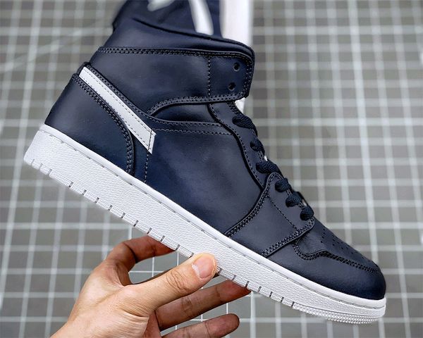 shoes jumpman mid obsidian white sneakers sports