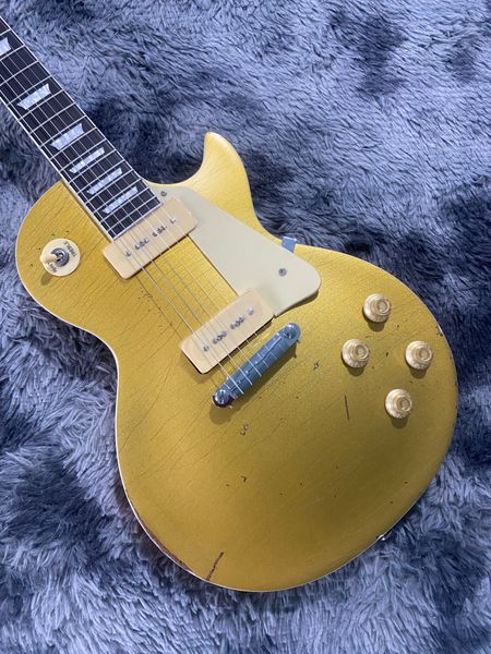 new electric guitar p90 pickups mahogany body and neck hand made heavy relic high quality
new electric guitar p90 pickups mahogany body and neck hand made heavy relic high quality