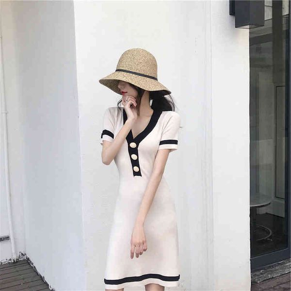 casual dresses french waist closed to show thin and small skirt fragrance polo ice silk knitted v-neck dress ncaq, Black;gray
casual dresses french waist closed to show thin and small skirt fragrance polo ice silk knitted v-neck dress ncaq, Black;gray